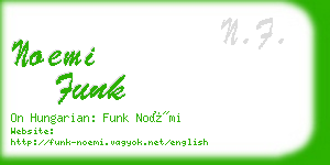 noemi funk business card